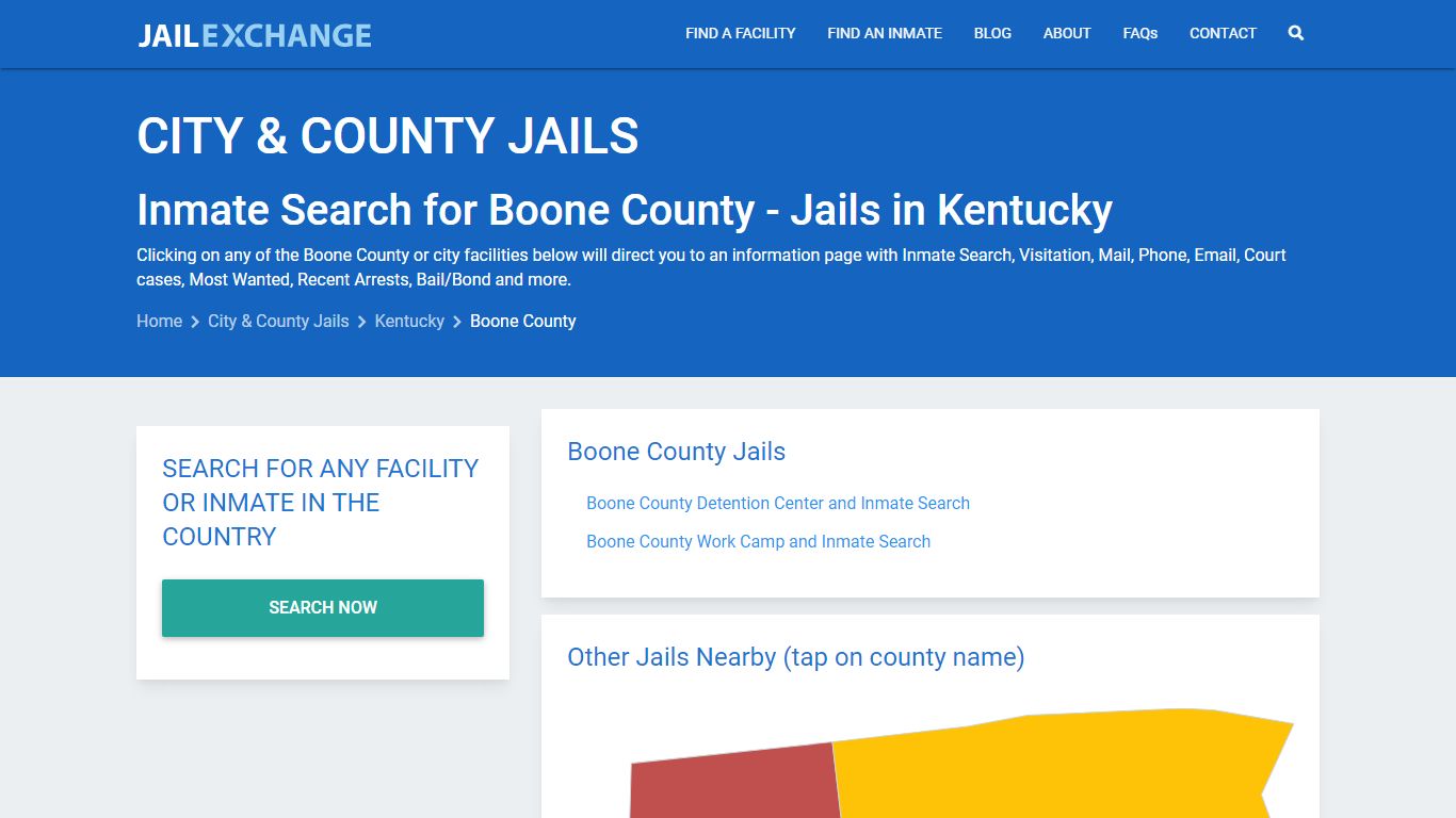 Inmate Search for Boone County | Jails in Kentucky - Jail Exchange